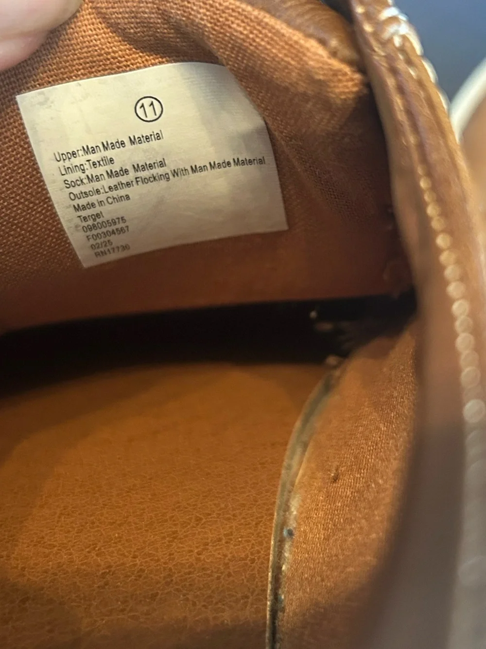 Goodfellow & Co Brown Leather Slip-On Style Lace-Up Loafers Size 11M